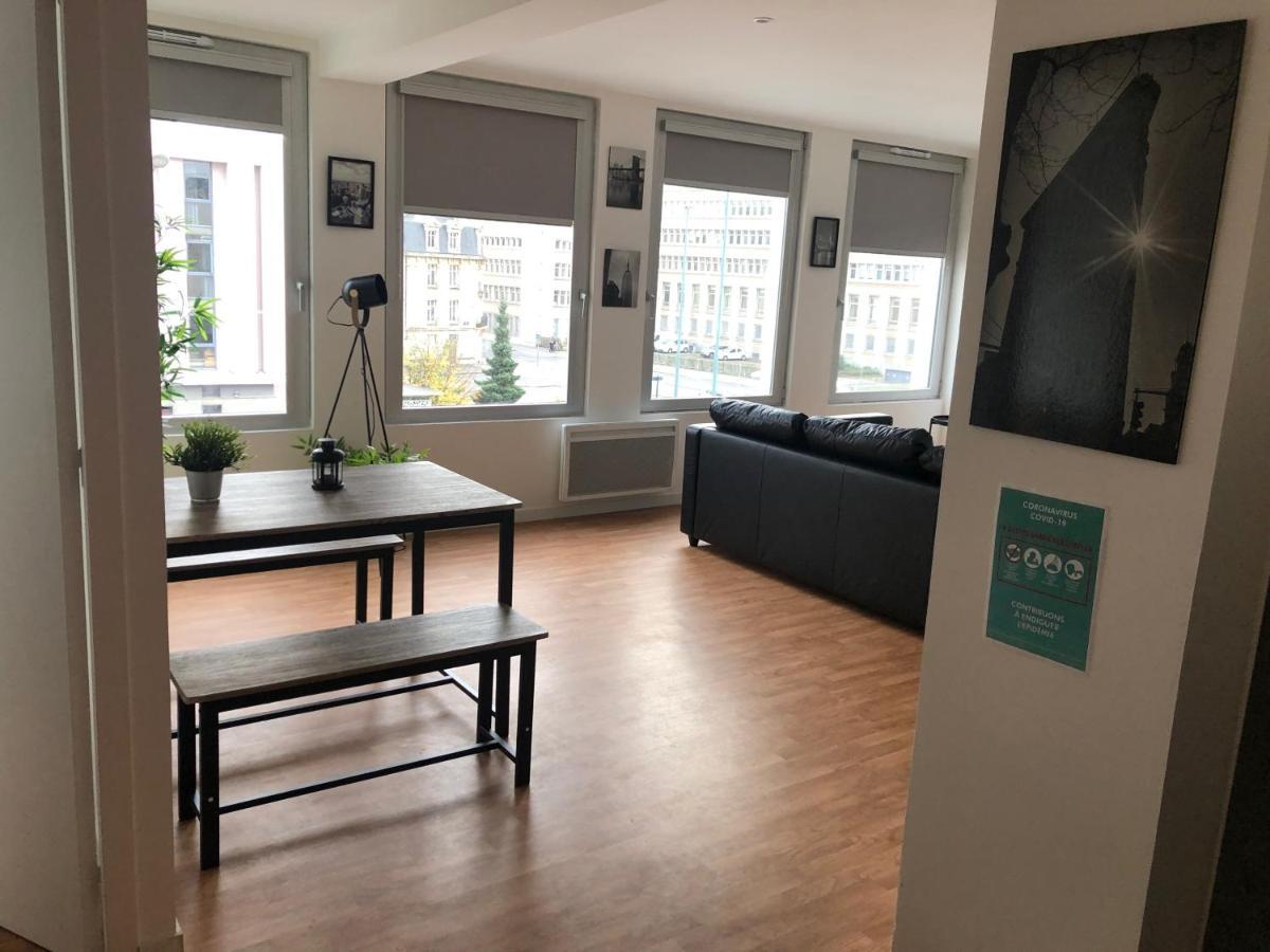 Ferienwohnung Hyper Centre - Wifi Fibre Gratuit - Jergweloh - Le New Yorkais Caen Exterior foto