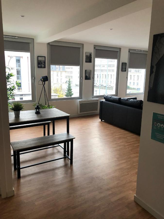 Ferienwohnung Hyper Centre - Wifi Fibre Gratuit - Jergweloh - Le New Yorkais Caen Exterior foto