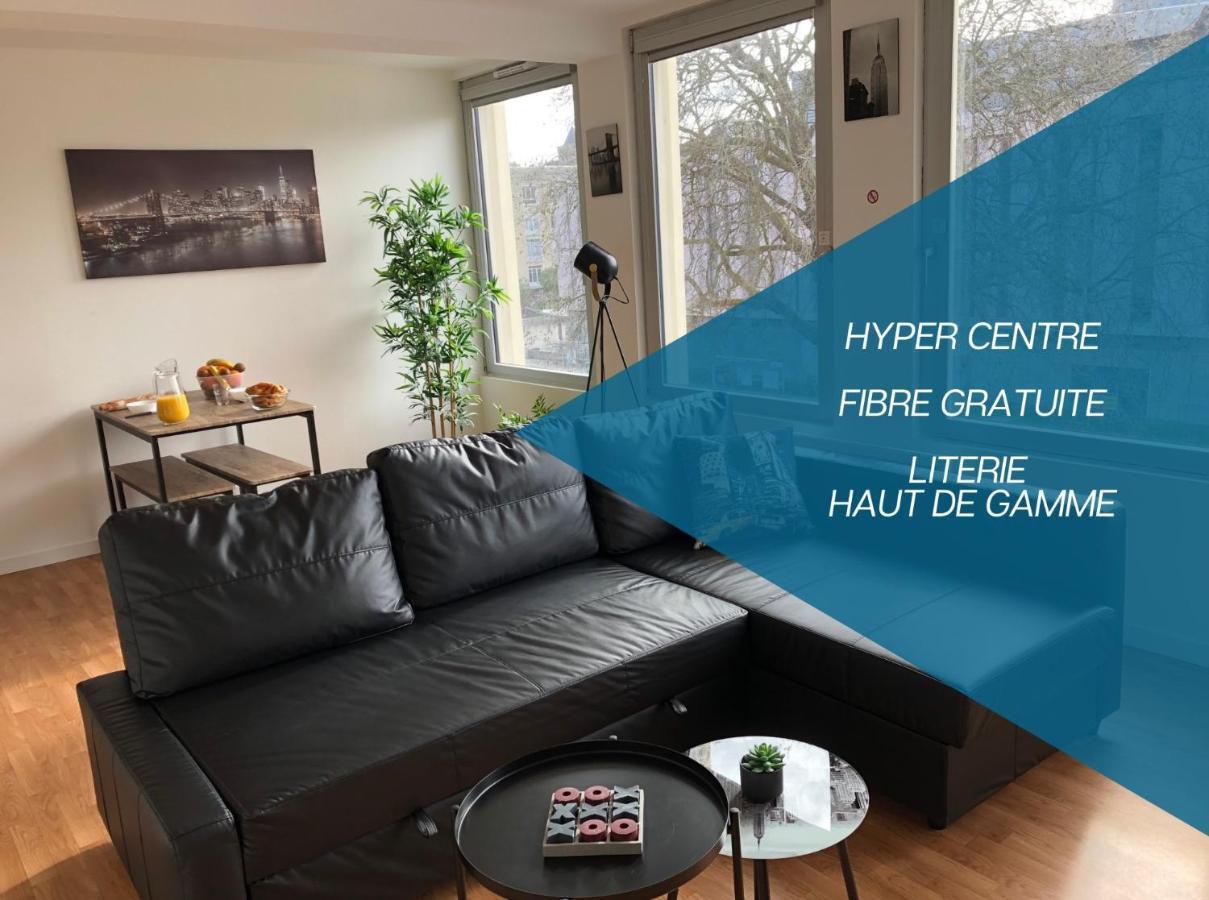 Ferienwohnung Hyper Centre - Wifi Fibre Gratuit - Jergweloh - Le New Yorkais Caen Exterior foto